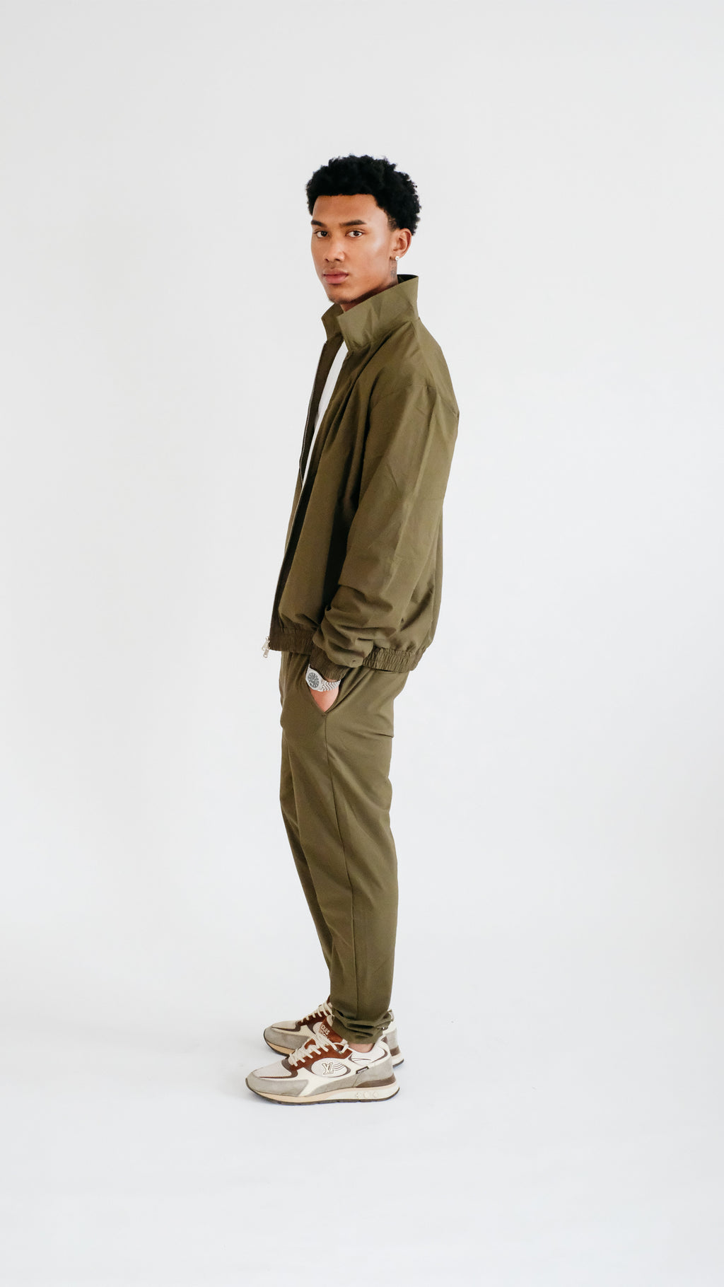 IMPERIAL MILANO ZIP-SET - GROEN