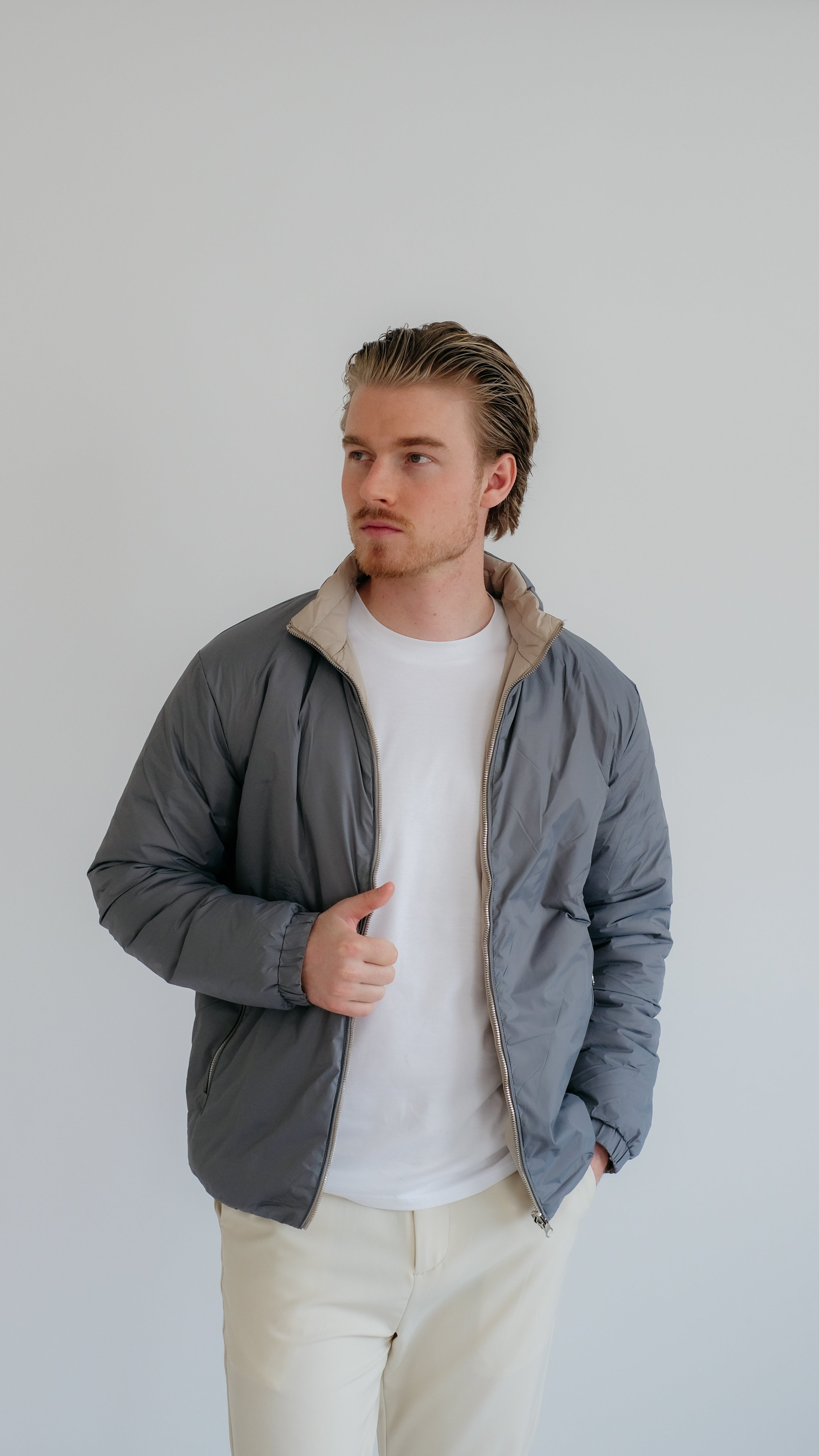 MILANO SIGNATURE WENDEJACKE – GRAU