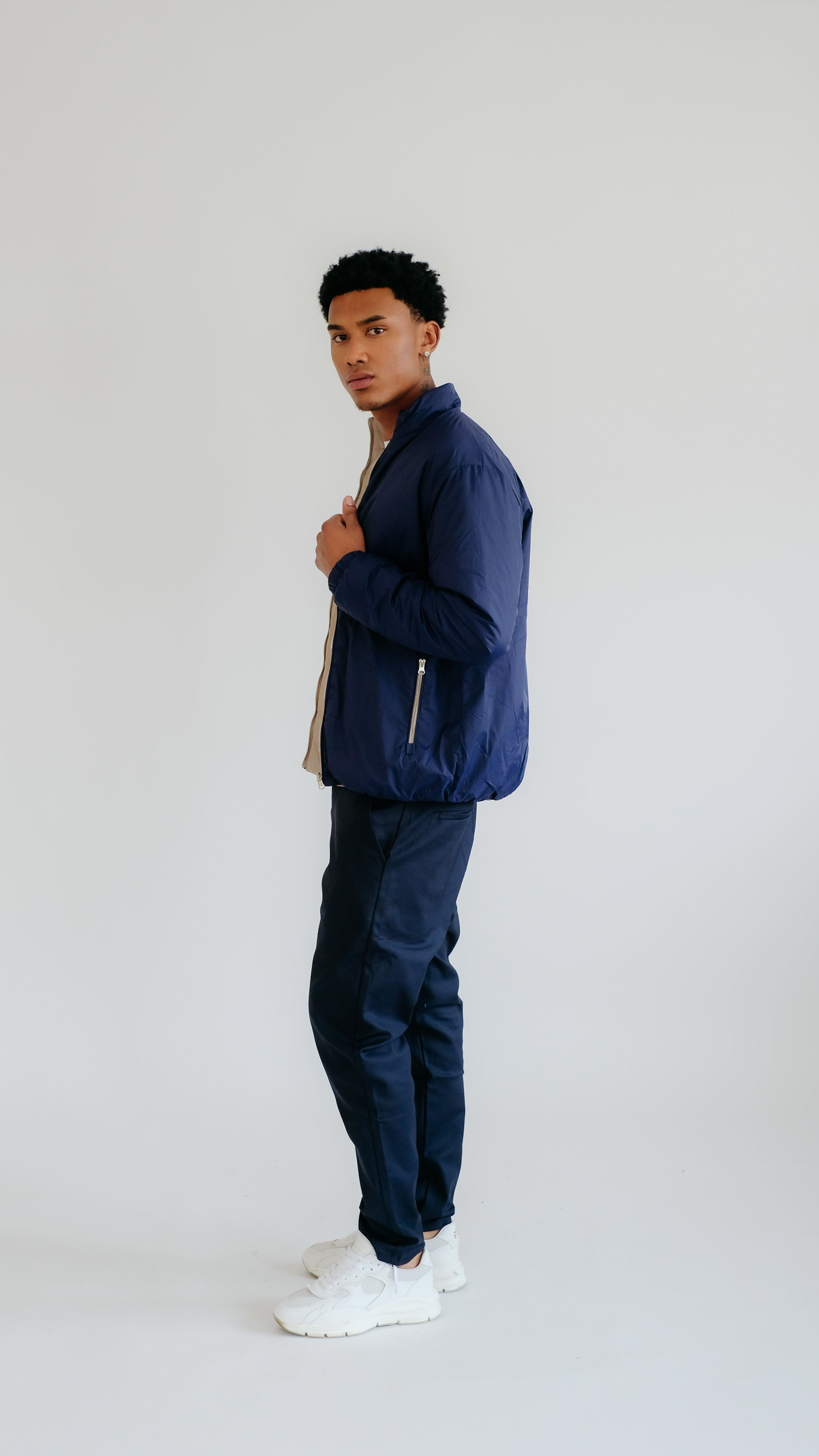 MILANO SIGNATURE WENDEJACKE – MARINEBLAU