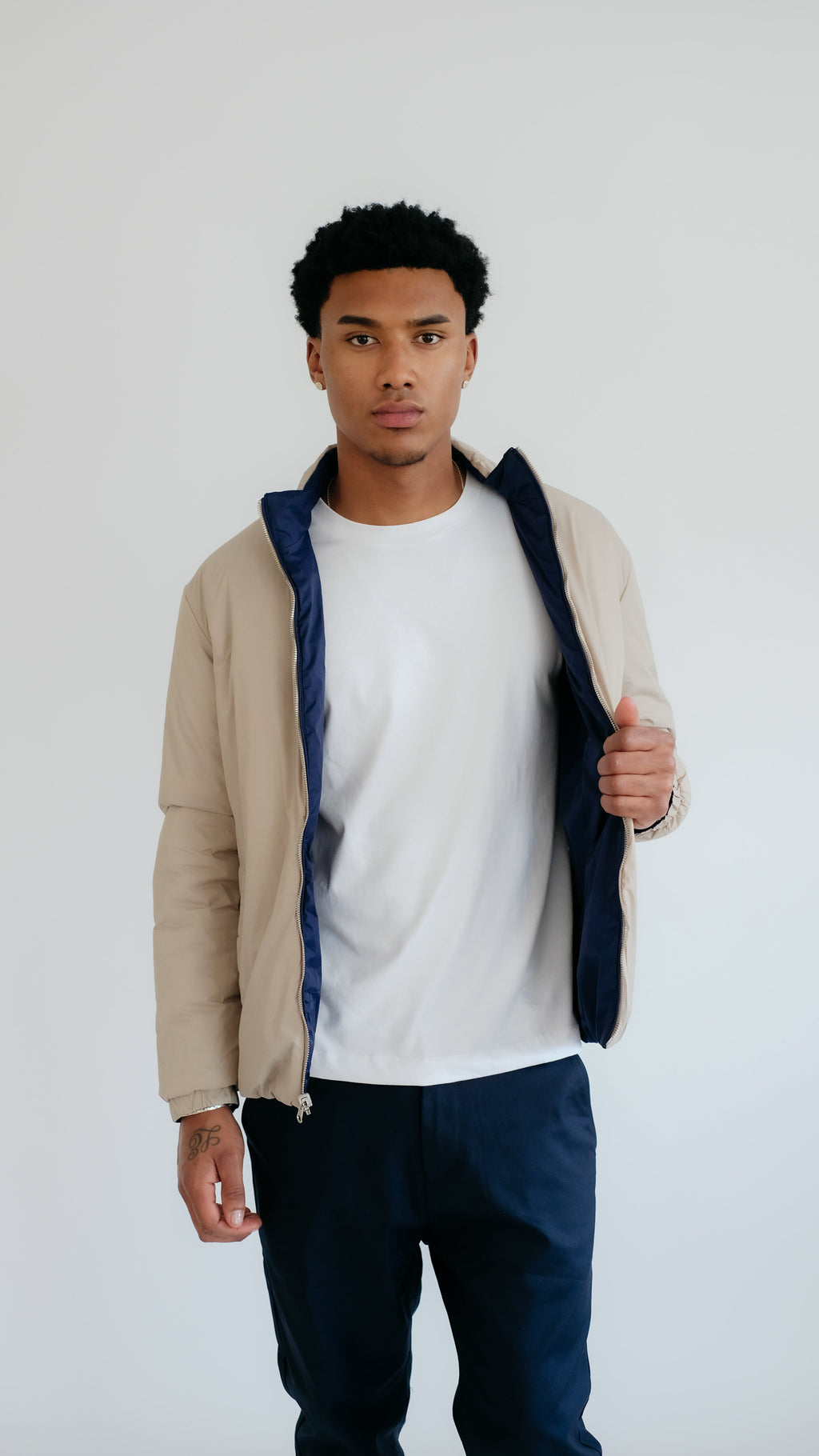 MILANO SIGNATURE WENDEJACKE – MARINEBLAU