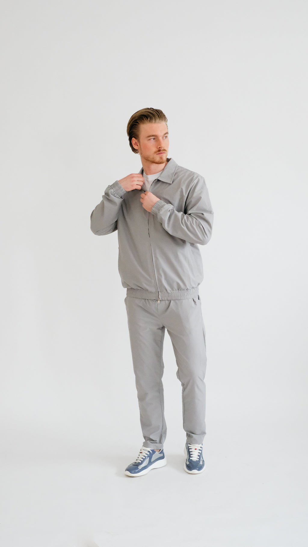 IMPERIAL MILANO ZIP SET - LIGHT GRAY