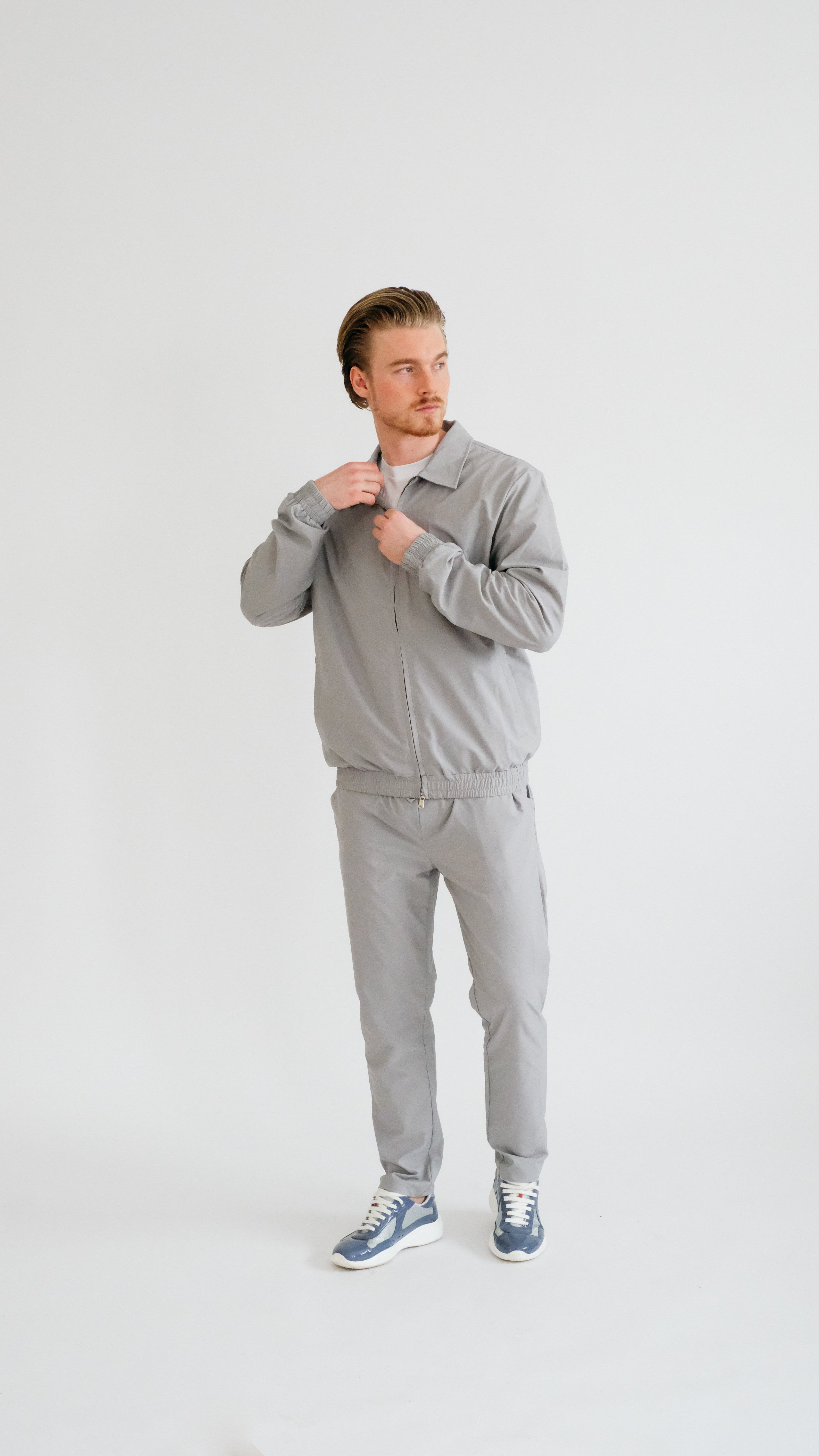 IMPERIAL MILANO ZIP SET - LIGHT GRAY