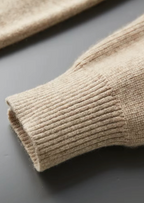 MILANO KNITTED CASHMERE SET - CHAMPAGNE