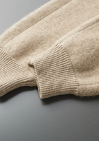 MILANO KNITTED CASHMERE SET - CHAMPAGNE