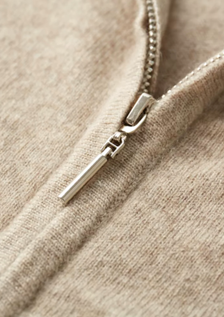 MILANO KNITTED CASHMERE SET - CHAMPAGNE