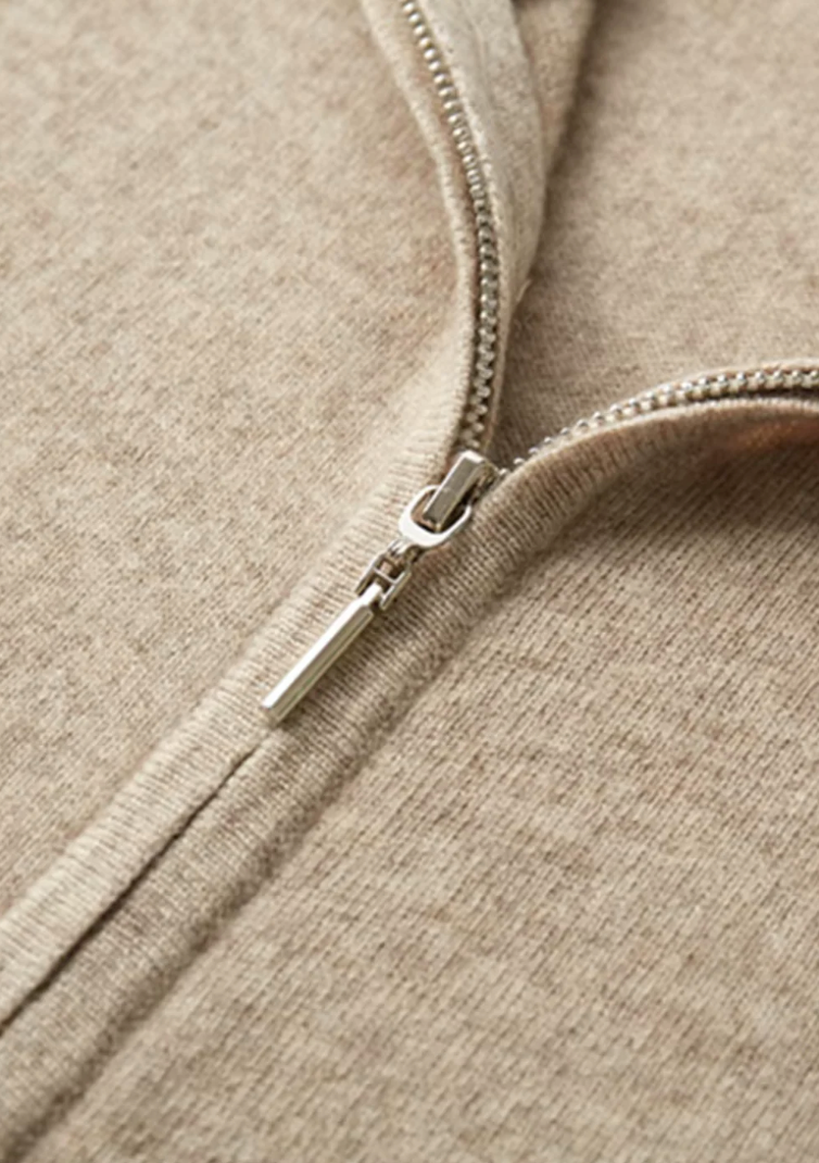 MILANO KNITTED CASHMERE SET - CHAMPAGNE