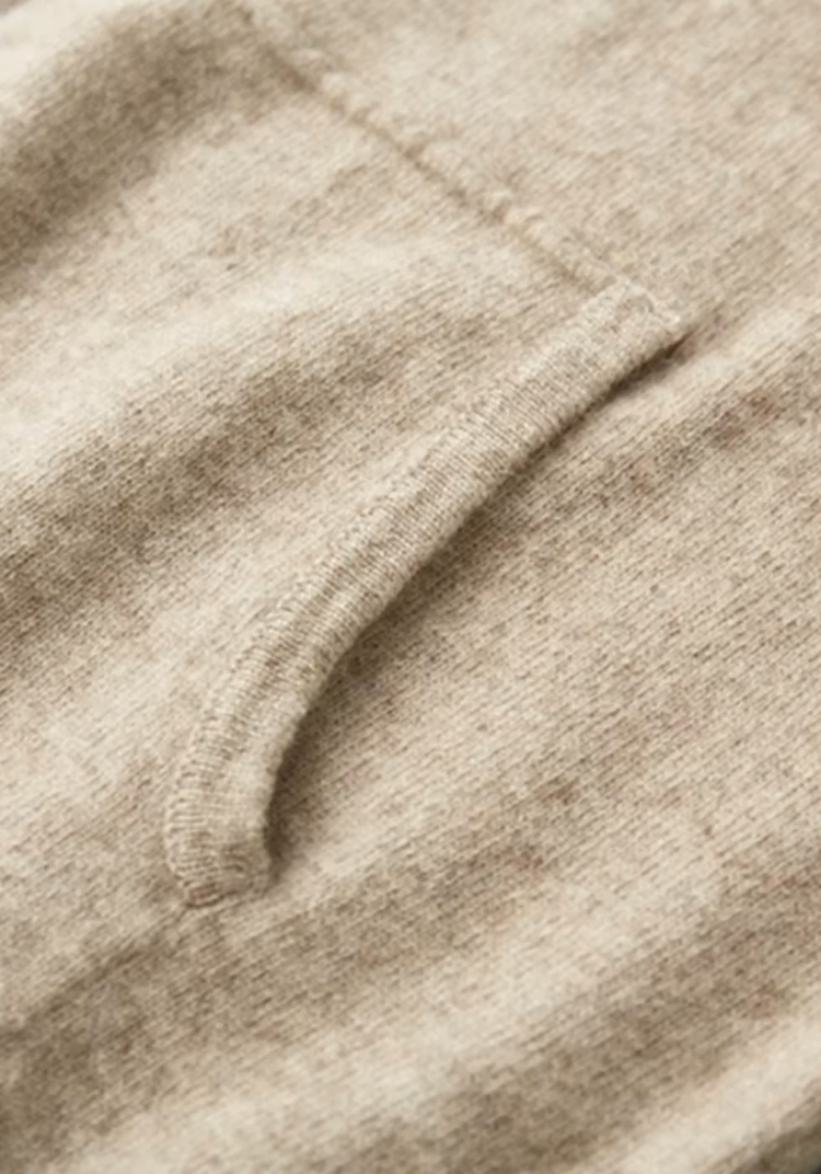 MILANO KNITTED CASHMERE SET - CHAMPAGNE