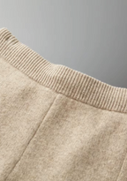 MILANO KNITTED CASHMERE SET - CHAMPAGNE