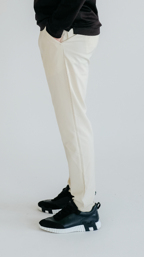 MILANO SIGNATURE TROUSERS - BEIGE