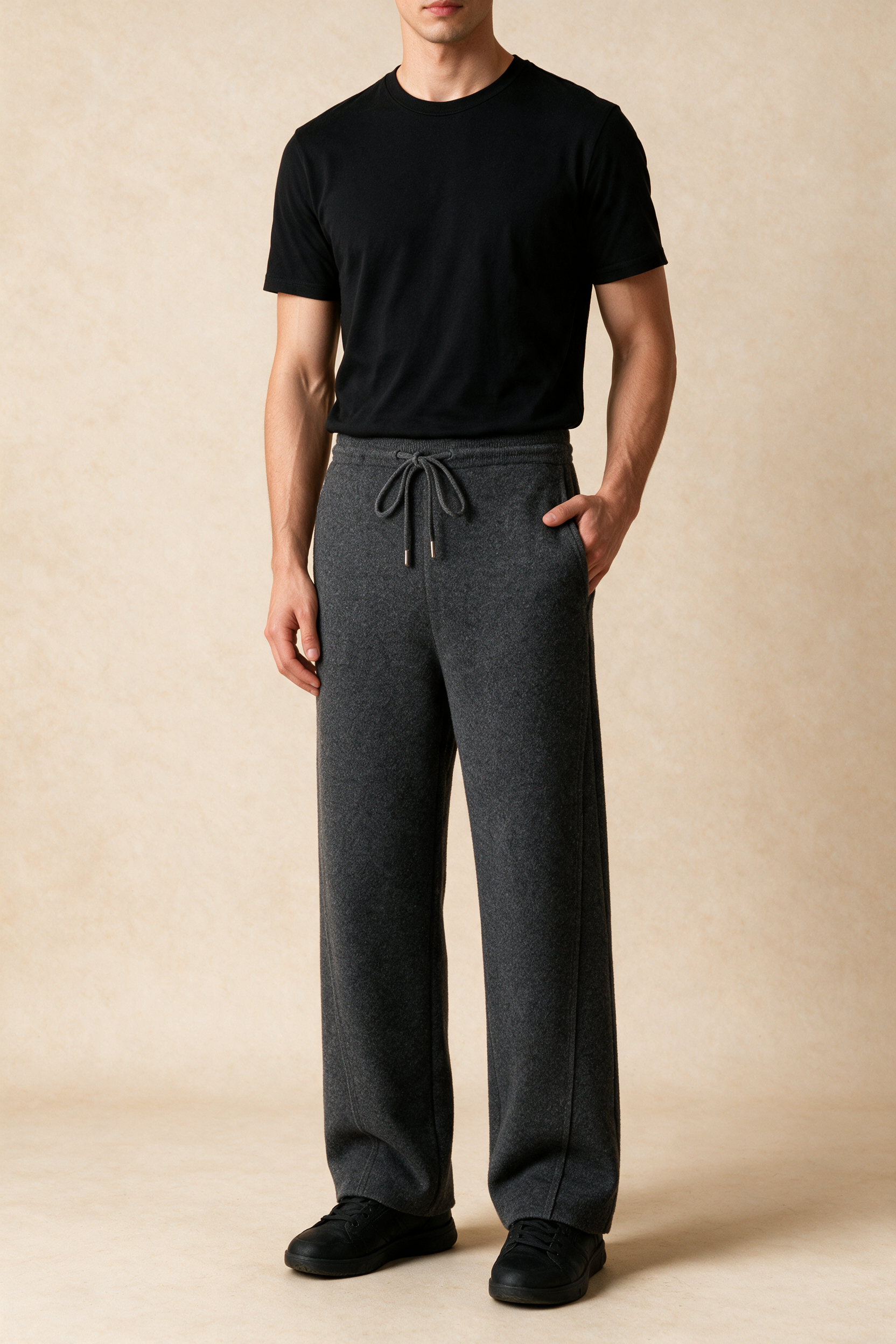 MILANO CASHMERE RIGA JOGGER - ANTRACITE