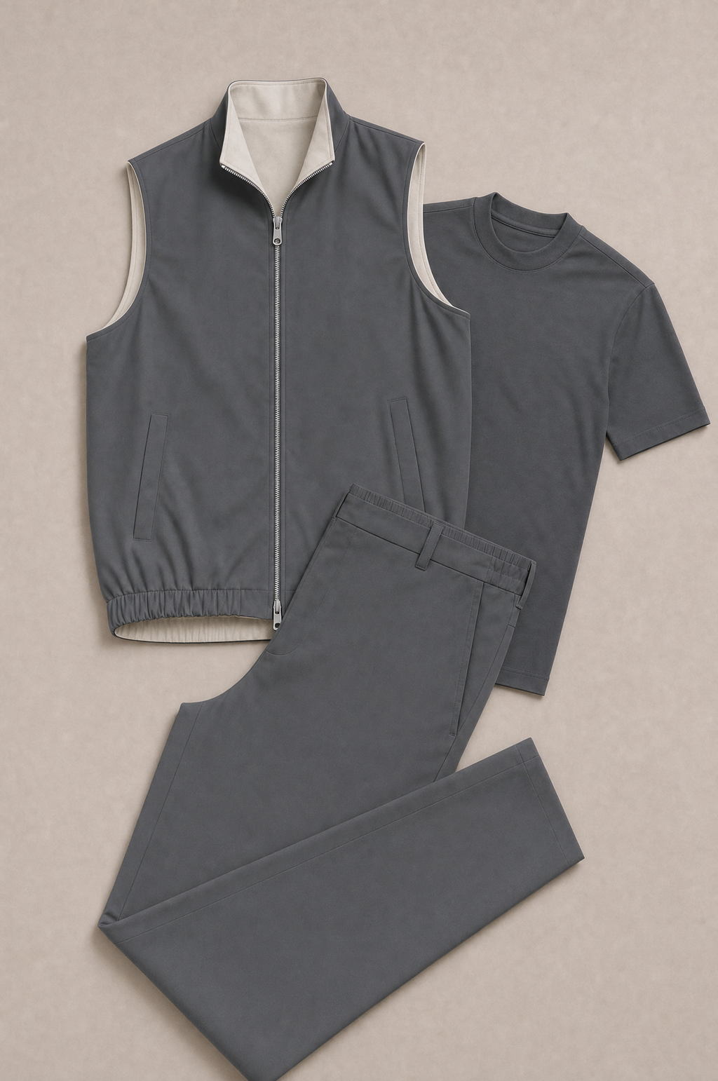 Milano Reverso Set Total Antracite flat-lay