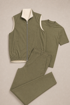 Milano Reverso Set Total Oliva flat-lay