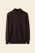 MILANO CASHMERE BERGAMO POLO - BORDEAUX