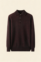 MILANO CASHMERE BERGAMO POLO - BORDEAUX