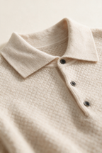 MILANO CASHMERE BERGAMO POLO - IVORY