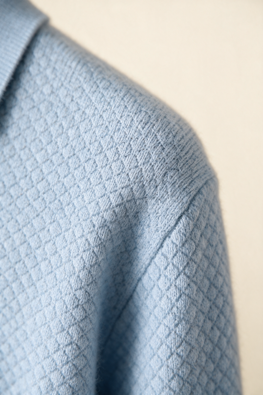 MILANO CASHMERE BERGAMO POLO - LIGHT BLUE