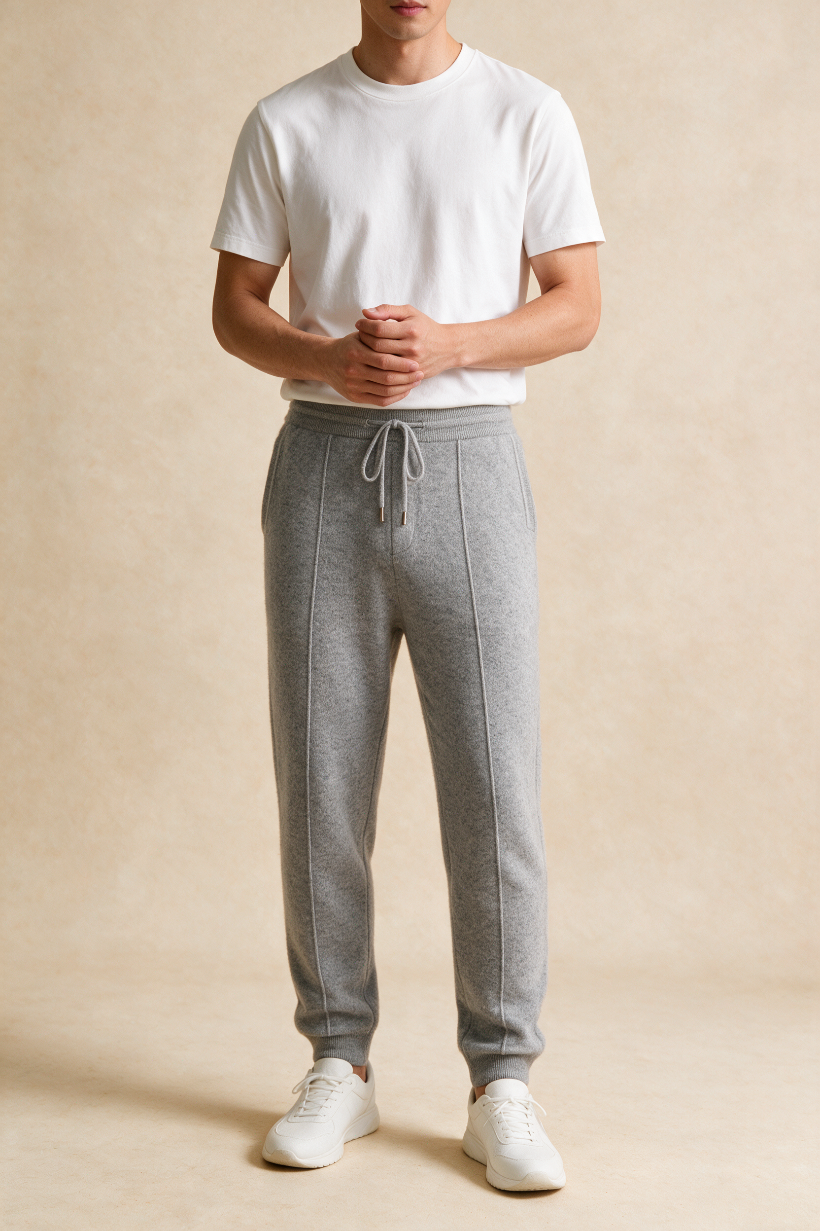 MILANO CASHMERE COMODO JOGGER - LIGHT GREY