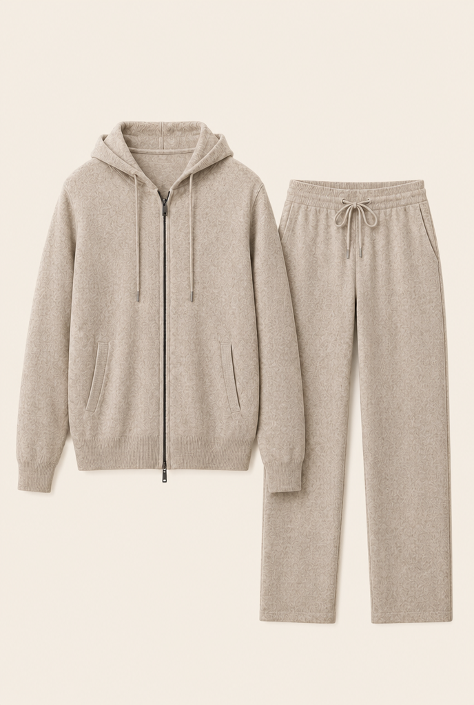 MILANO CASHMERE MORBIDO RELAXED SET - BEIGE
