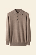 MILANO CASHMERE BERGAMO POLO - TAUPE