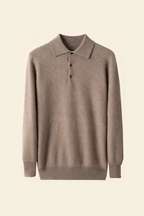 MILANO CASHMERE BERGAMO POLO - TAUPE