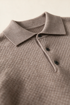MILANO CASHMERE BERGAMO POLO - TAUPE