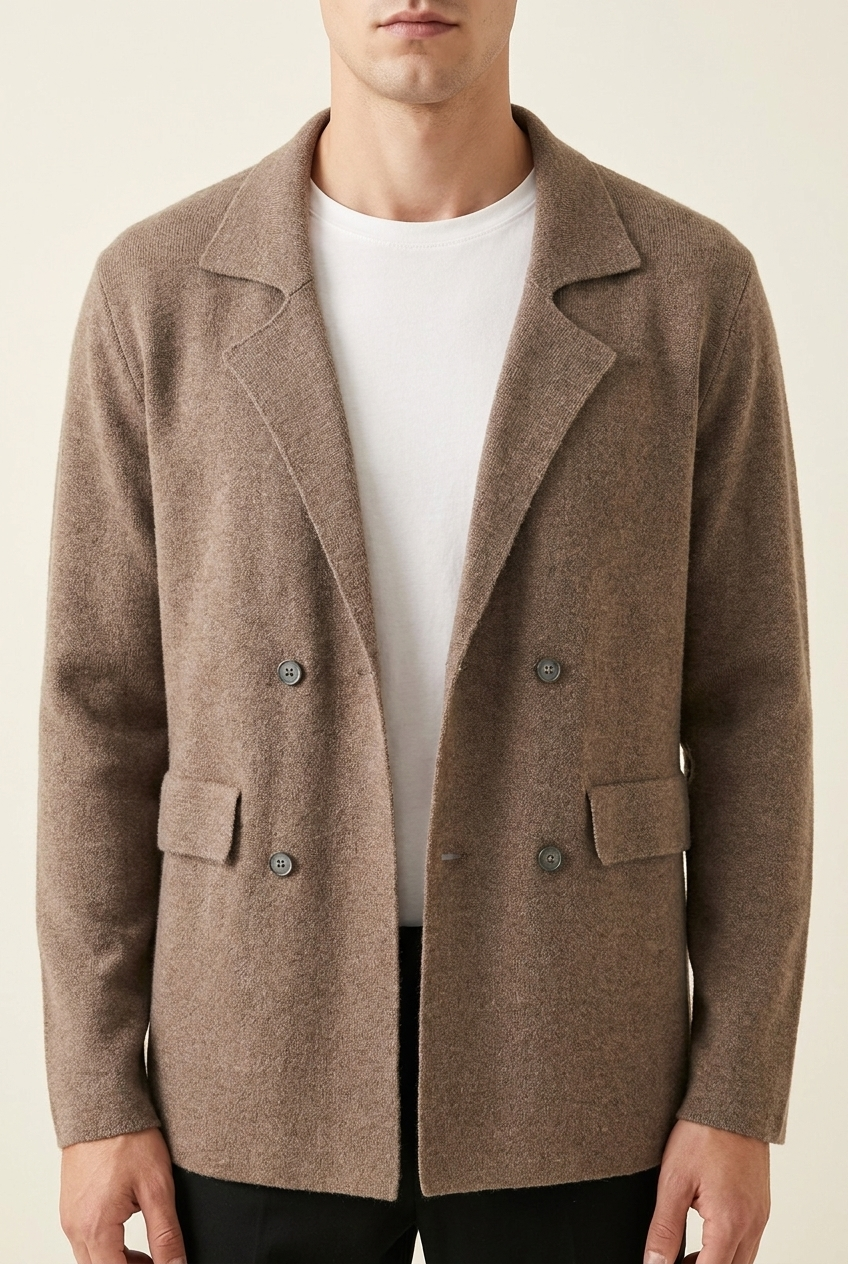 MILANO CASHMERE TORINO BLAZER - TORTORA