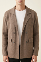 MILANO CASHMERE TORINO BLAZER - TORTORA