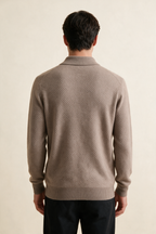 MILANO CASHMERE BERGAMO POLO - TAUPE