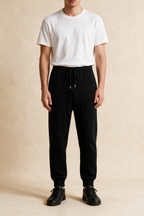 MILANO CASHMERE COMODO JOGGER - BLACK