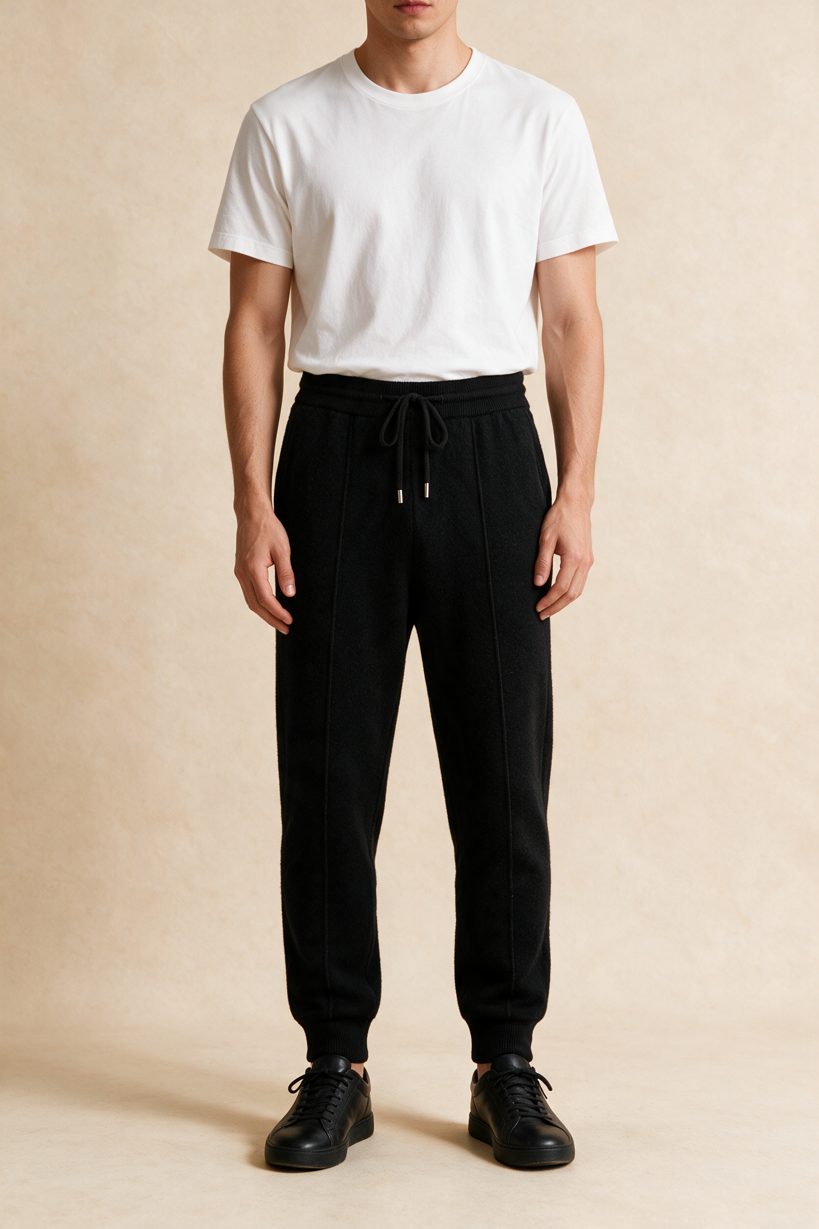 MILANO CASHMERE COMODO JOGGER - BLACK