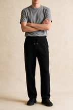 MILANO CASHMERE LARGO JOGGER - BLACK